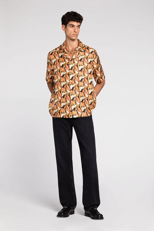 RC All over graphic-print short-sleeve shirt RC All over graphic-print short-sleeve shirt Ivory RRT763-2N412