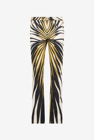 ${brand} Ray Of Gold Print Skinny Cotton Trousers ${colorDescription} ${masterID}