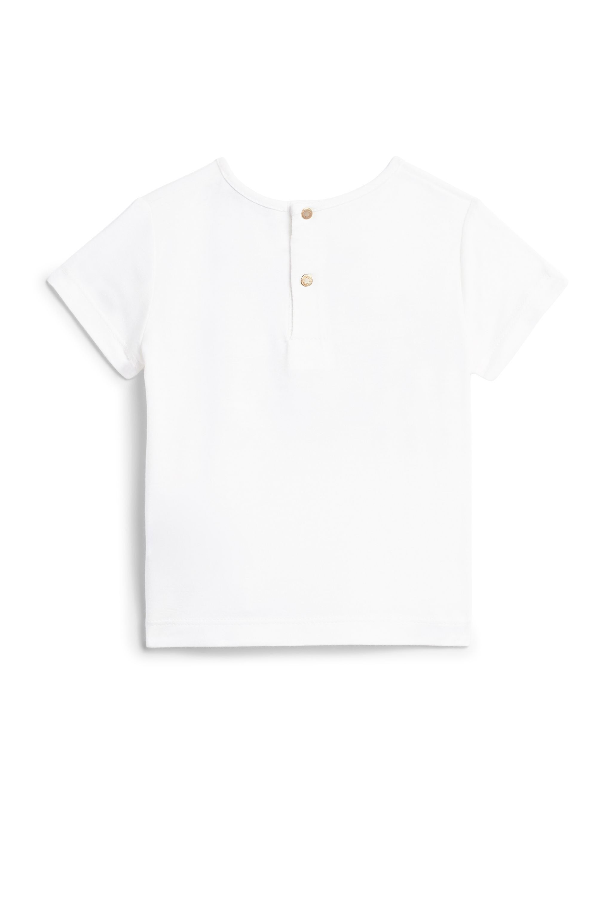 JU T-shirt con stampa Space Butterfly e logo MILKY WHITE IJT629-JE050