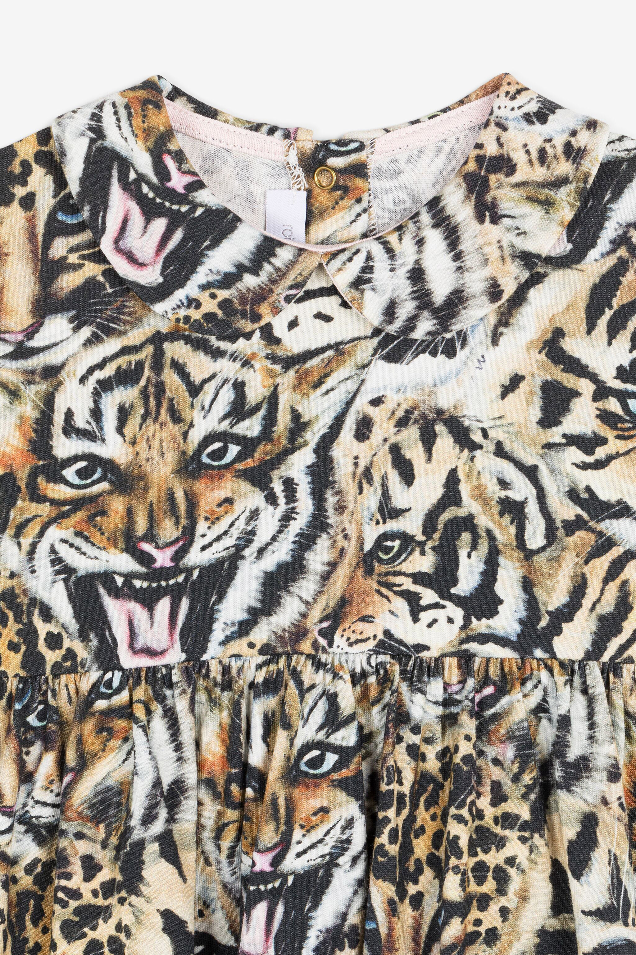 Tiger-Print Dress And Shorts Set in Light brown | Roberto