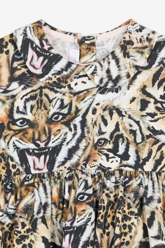 JU Tiger-Print Dress And Shorts Set Light brown NJT152-JMC57