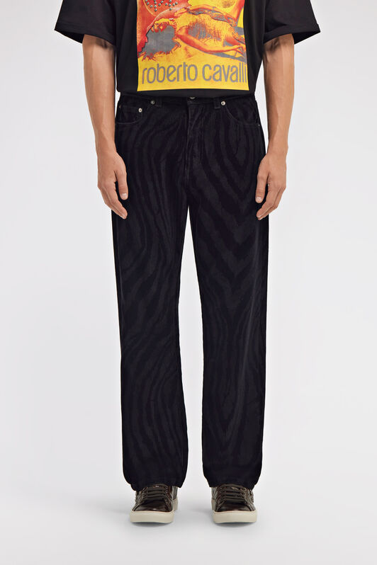 RC Zebra print Jeans Black TRT217-VKB79