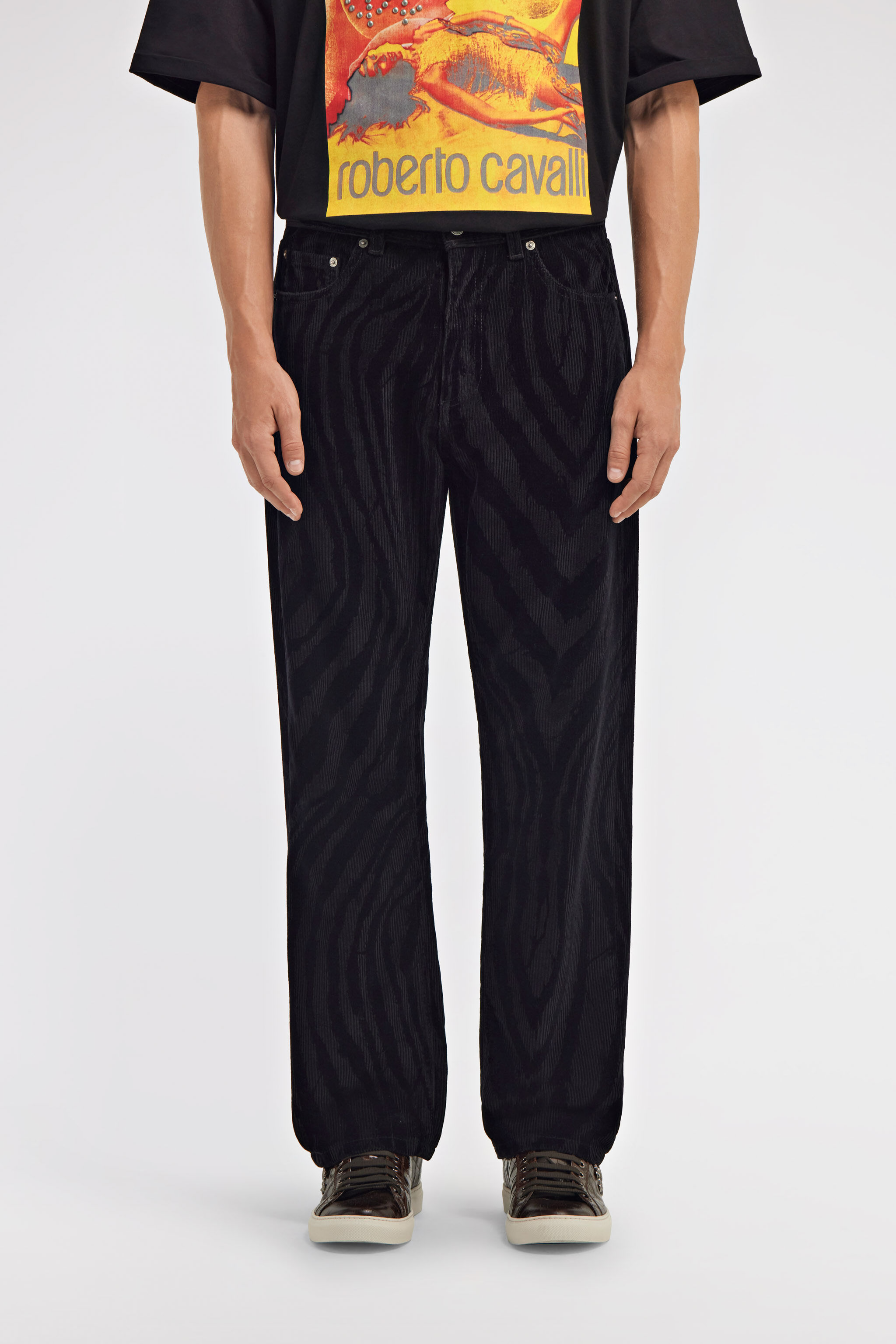 RC Zebra print Jeans Black TRT217-VKB79
