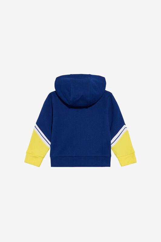 JU Blaues Sweatshirt mit Monogram RC BLUE/YELLOW TJT679-CF050