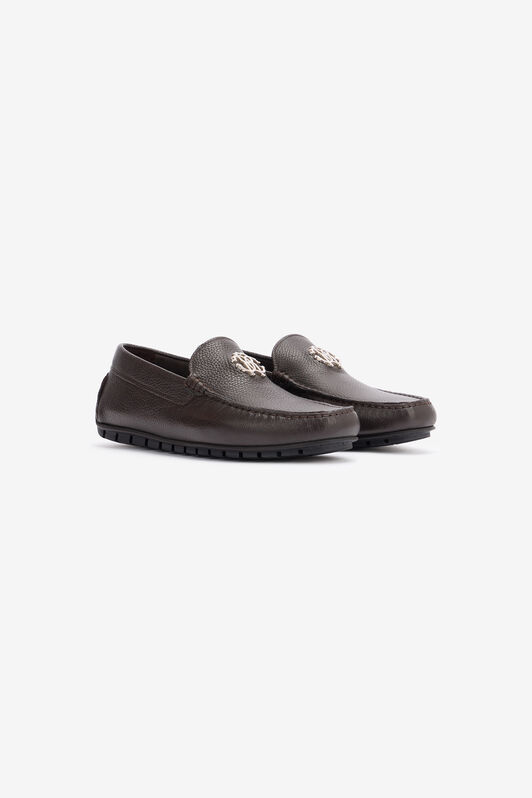 RC Mocasines Con Efecto Martillado Con Monograma RC TESTA DI MORO POS00G-PI001