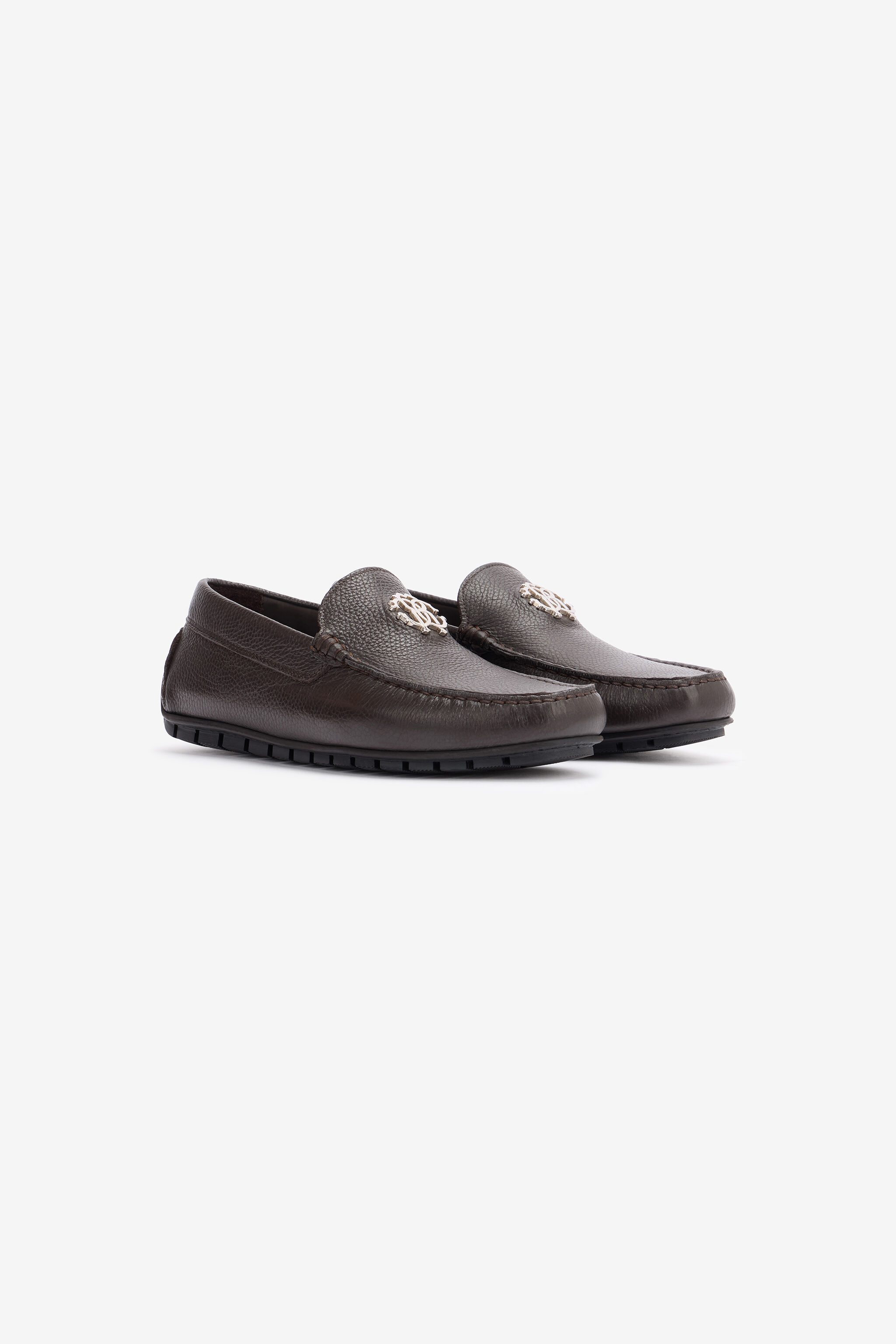 RC Mocasines Con Efecto Martillado Con Monograma RC TESTA DI MORO POS00G-PI001