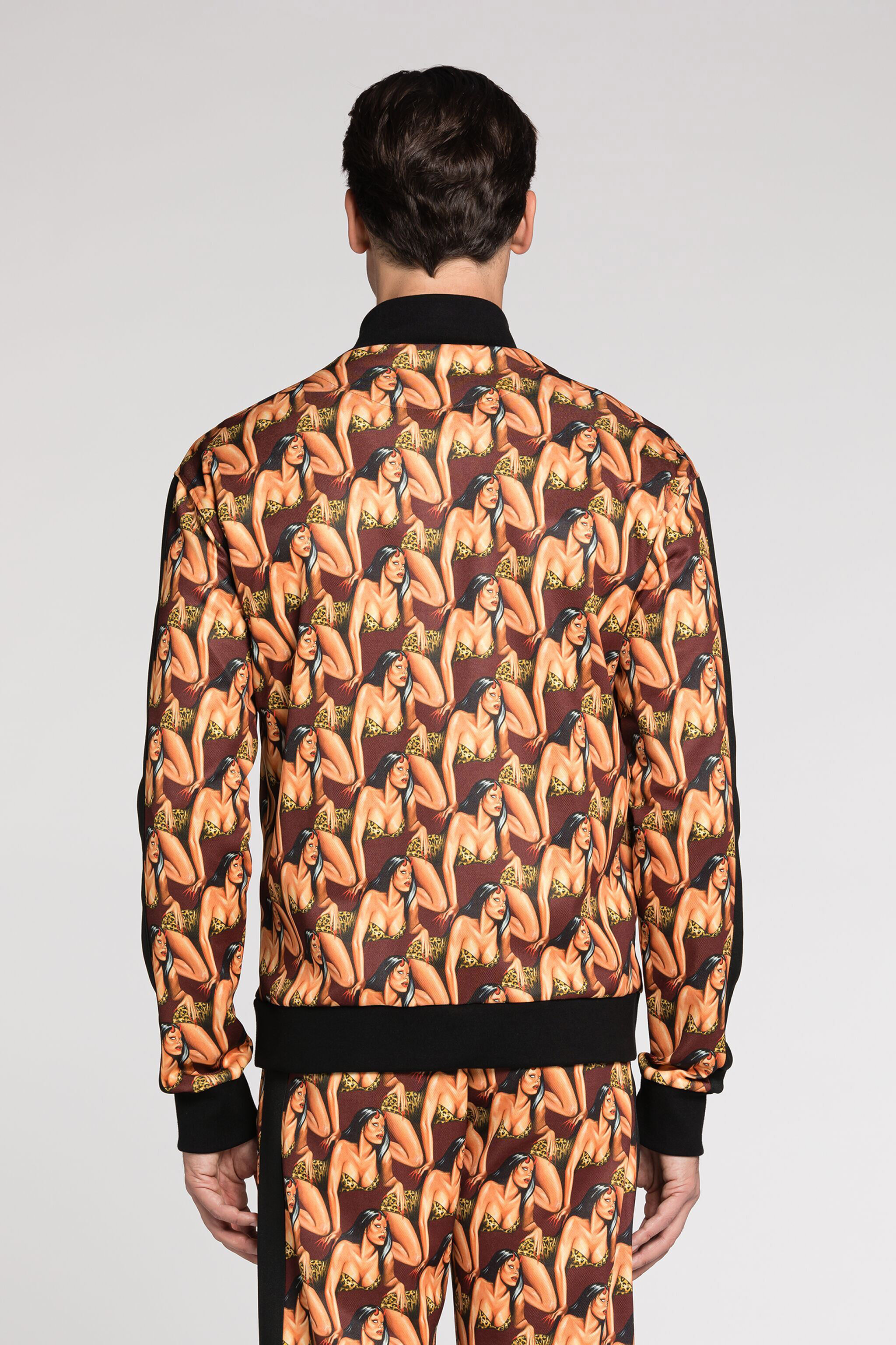 RC Graphic-Print Track Jacket Brown RRT66C-2OH24