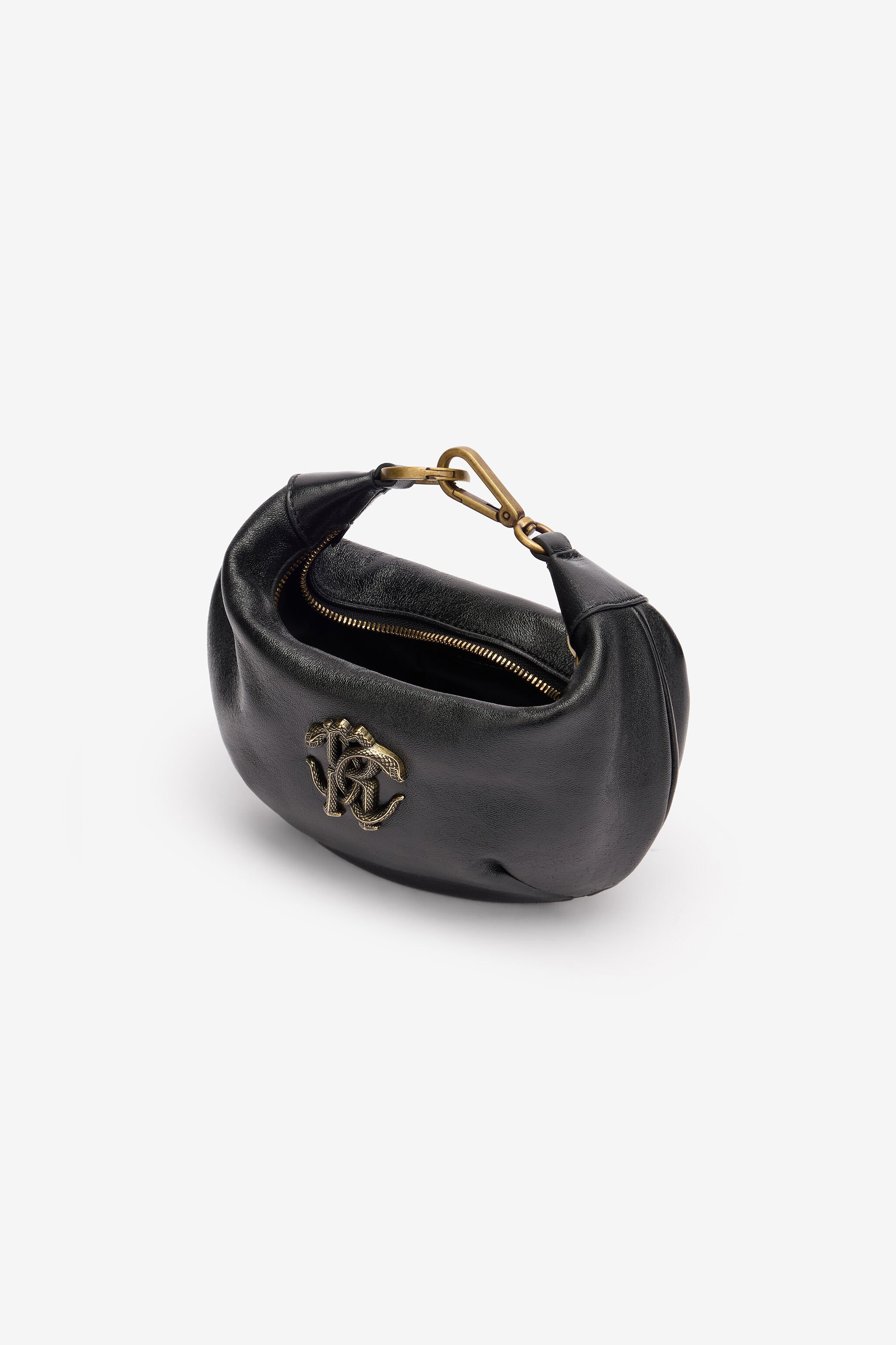 RC Borsa Hobo Con Monogram Mirror Snake Nero POB00A-PZ296
