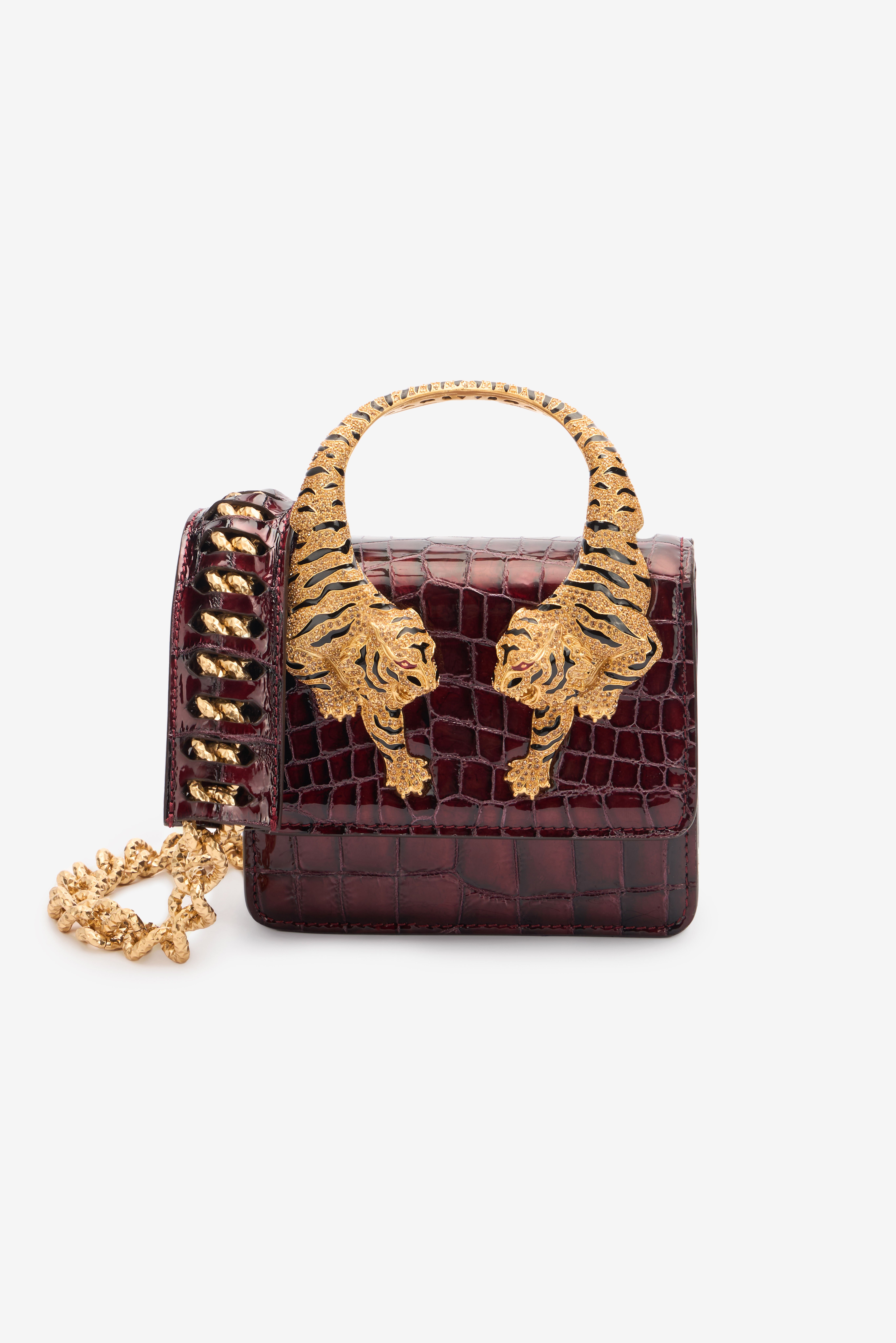 RC Bolso Roar Estampado Cocodrilo RC Bolso Roar Estampado Cocodrilo Rojo oscuro SKB025-PZE01