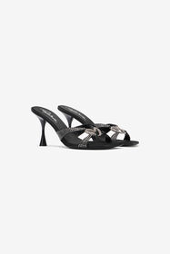${brand} Sandals With Rhinestones And Bejeweled Snake ${colorDescription} ${masterID}