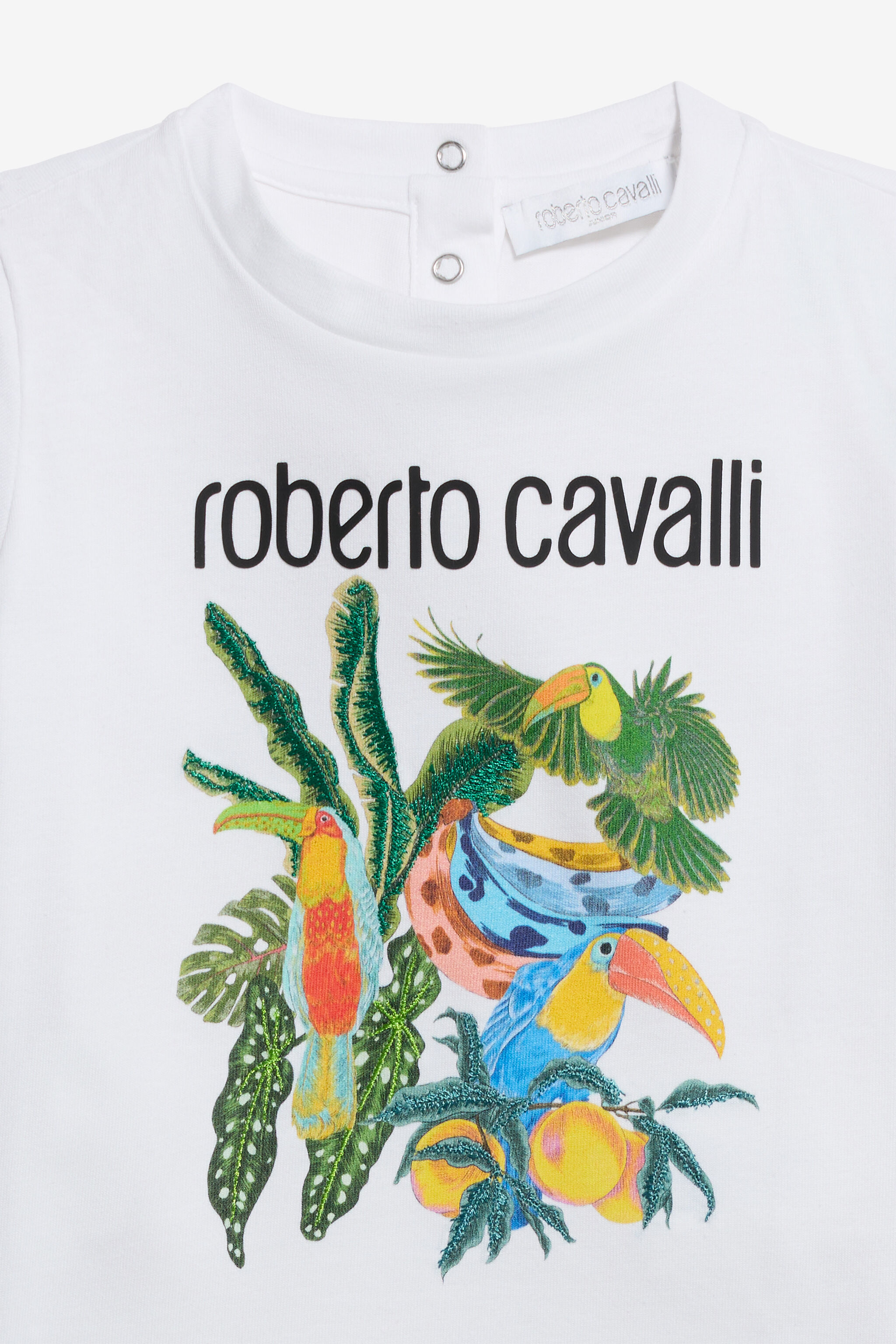 JU Camiseta con Estampado Tropical JU Camiseta con Estampado Tropical OPTICAL WHITE WJT609-JD001