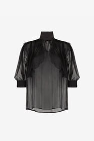 ${brand} Top drappeggiato in seta ${colorDescription} ${masterID}