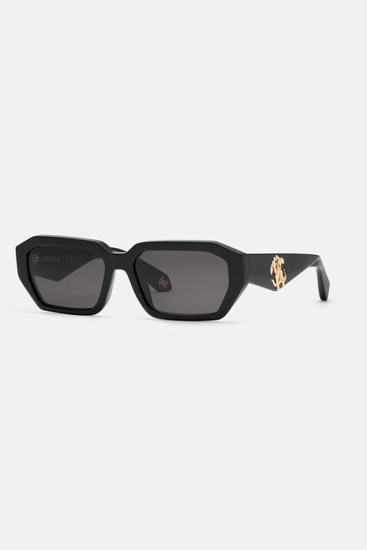 RC Sunglasses with rectangular front shape Black ALD031-ID194