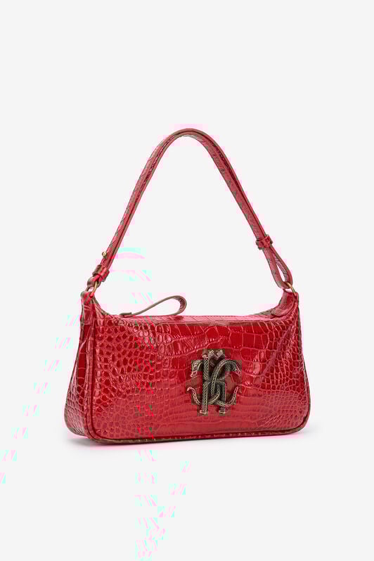 RC Bolso De Hombro Rojo Efecto Cocodrilo Con Mirror Snake RC Bolso De Hombro Rojo Efecto Cocodrilo Con Mirror Snake MARLBORO RED QOB00B-PZO32