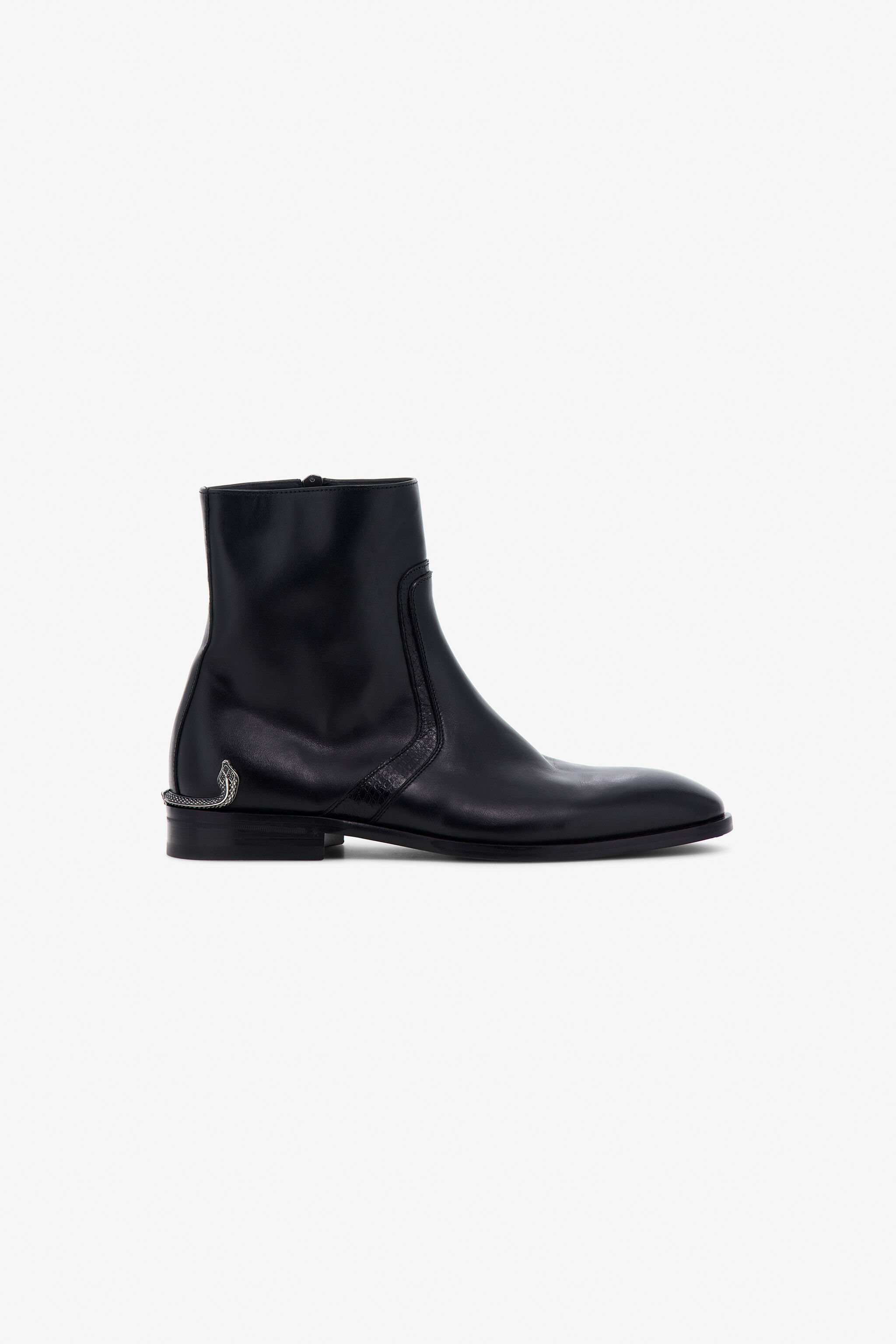 RC Leather Chelsea Boots Black TRS010-PZ01A