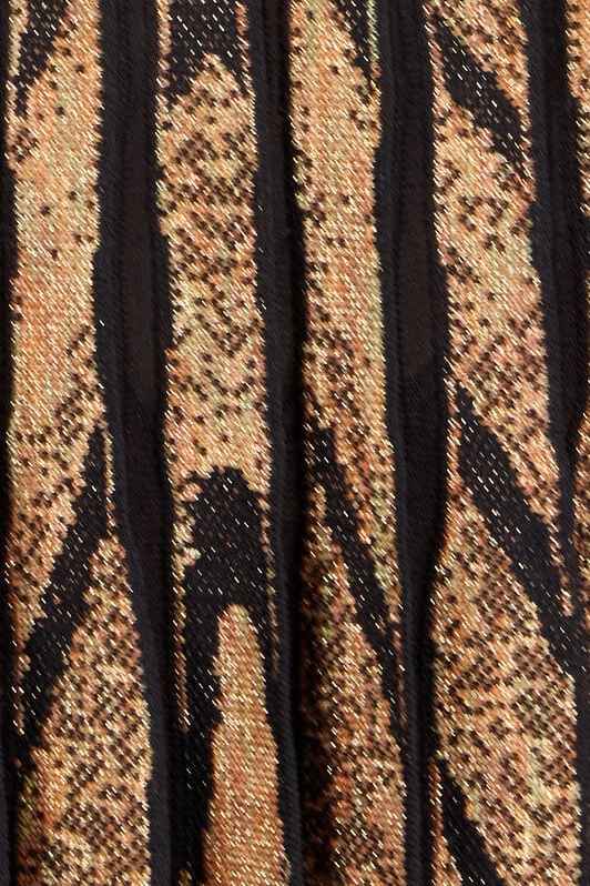 RC Knit skirt with Ray of Gold print Gold RWM301-MI150