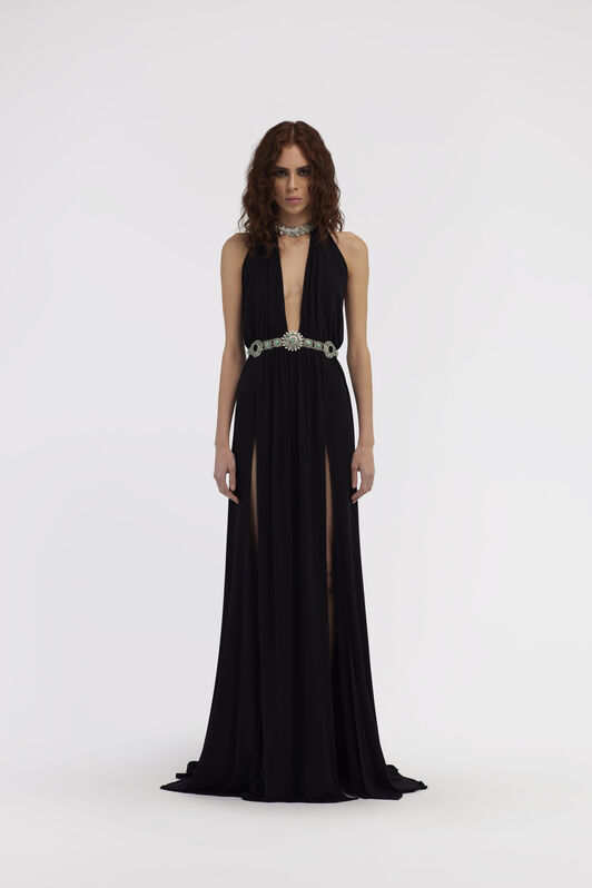 RC Long Black Dress Black RWT124-JJ036