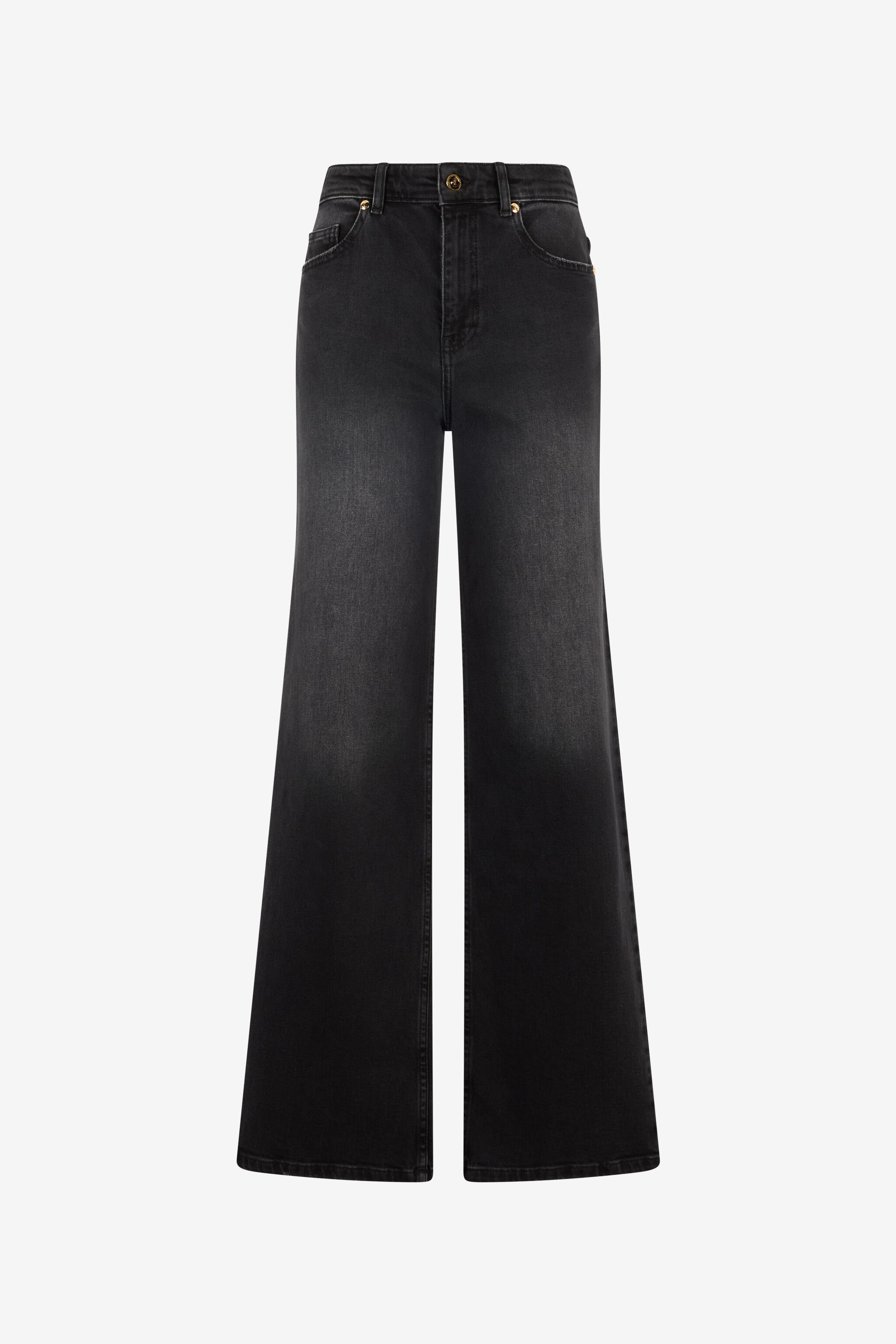 JC Jeans With Logo On The Back Black UFJ014-UF141