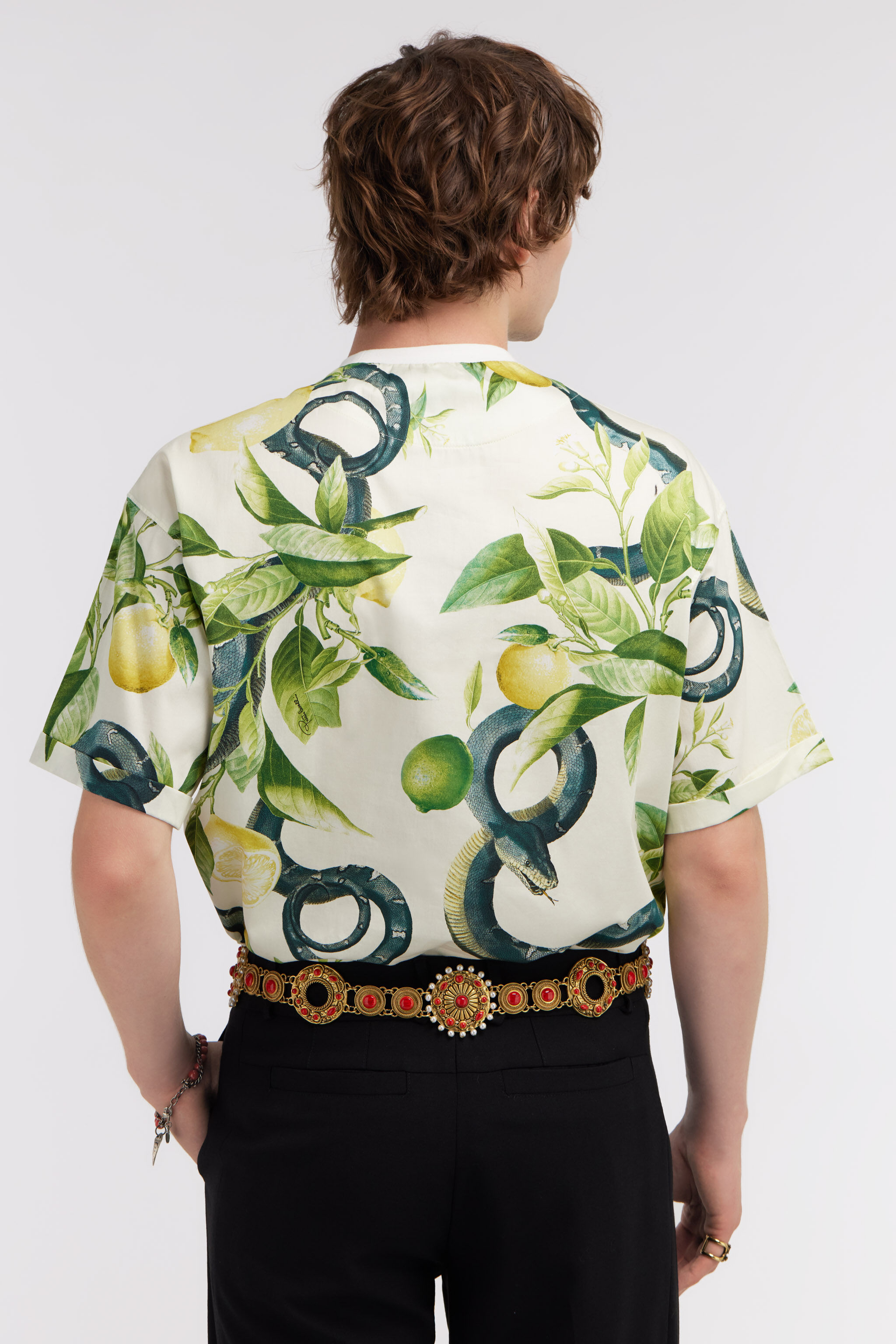 RC Lemon print t-shirt Ivory SRT62D-CDI89