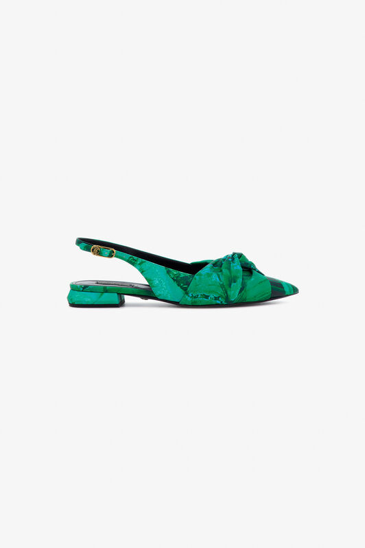 RC Le Pettegole slingback with Malachite print Green TKS100-PZS76