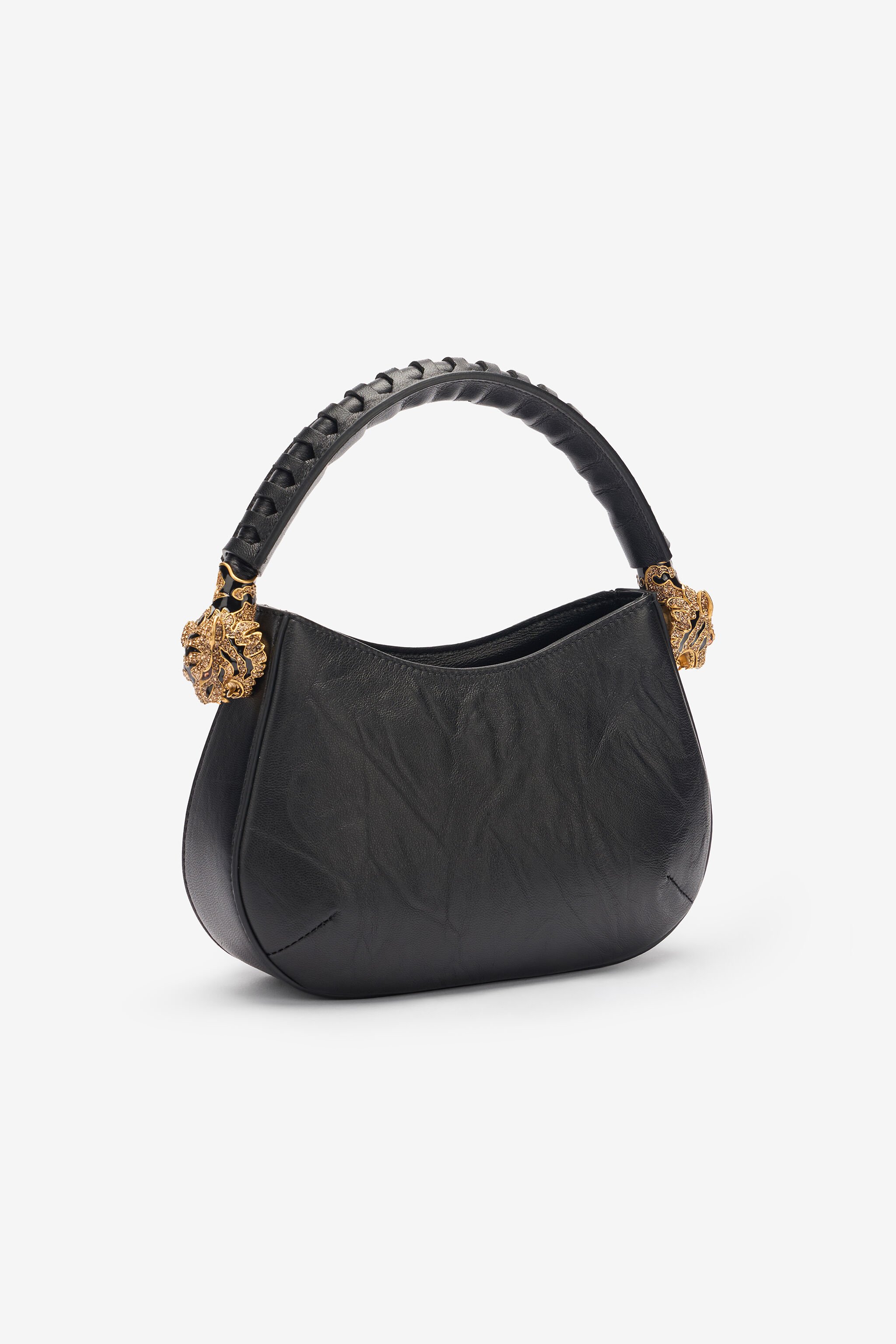 RC Leather Hobo Roar Bag Black TWB002-PNE01