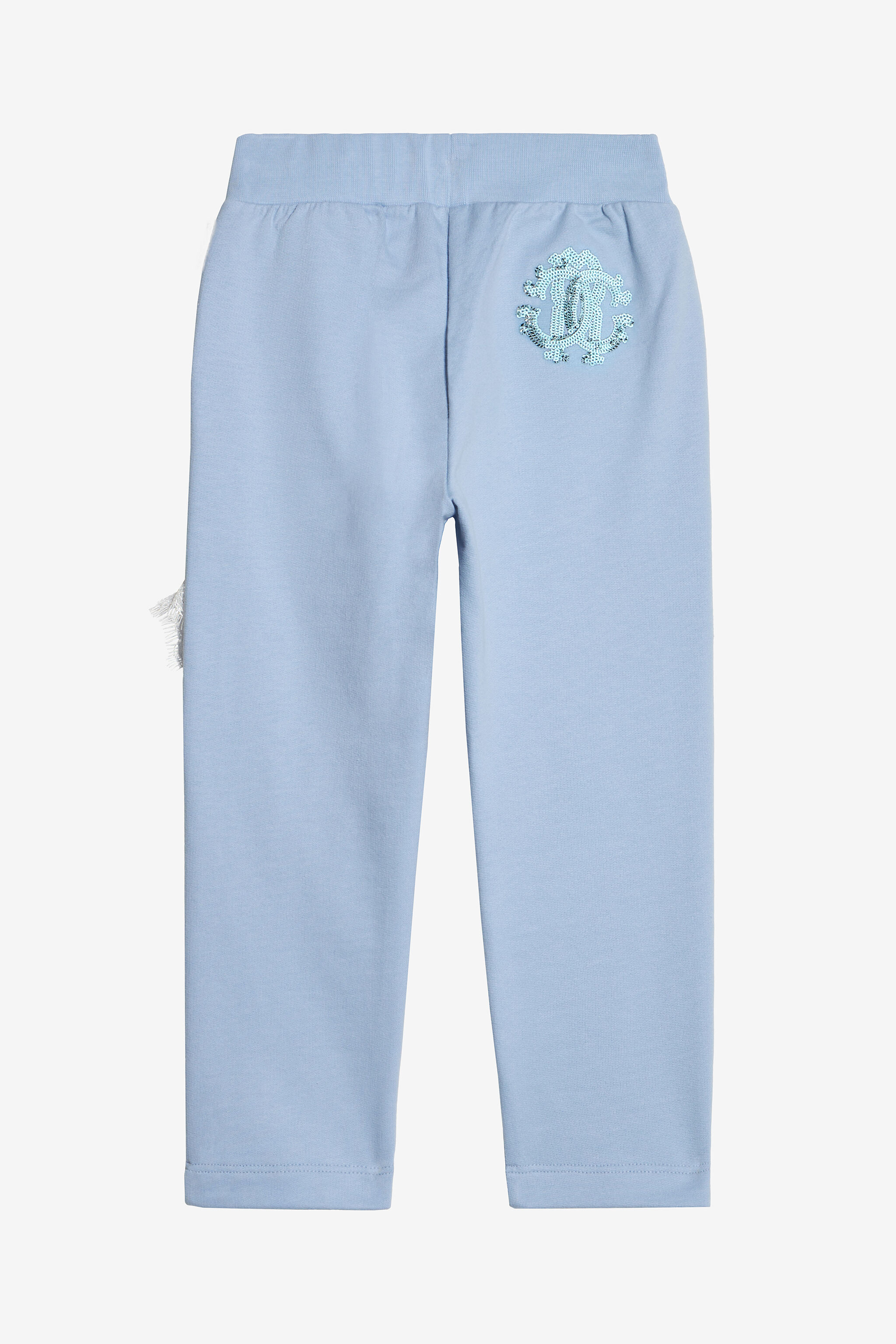 JU Pantalones Deportivos Con Encaje Floral LIGHT BLUE UJT23K-CF050