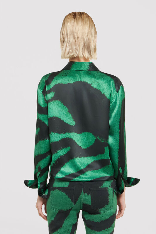RC Shirt with Zebra Tribute print Green UWT704-RYP26