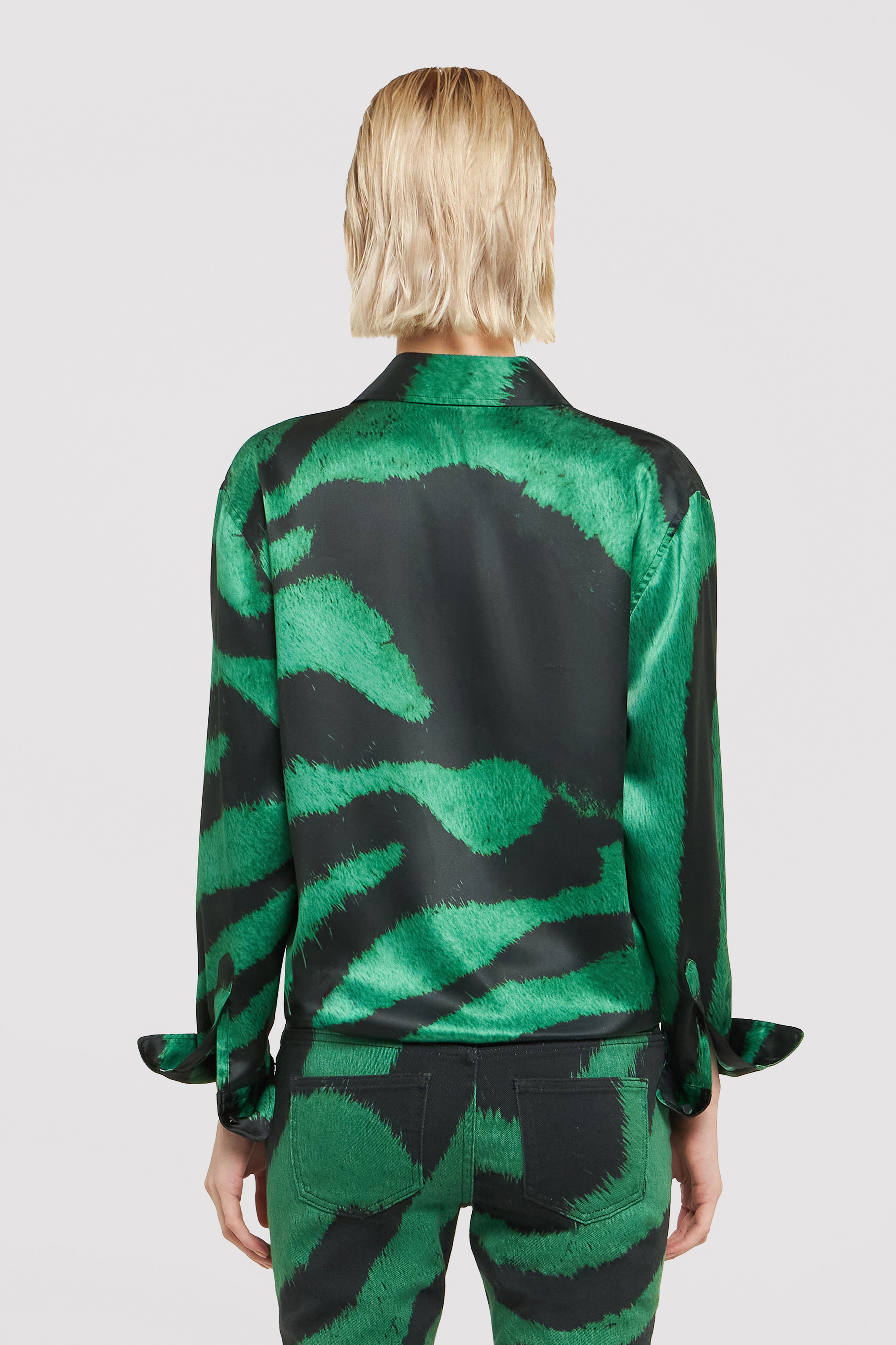 RC Shirt with Zebra Tribute print Green UWT704-RYP26