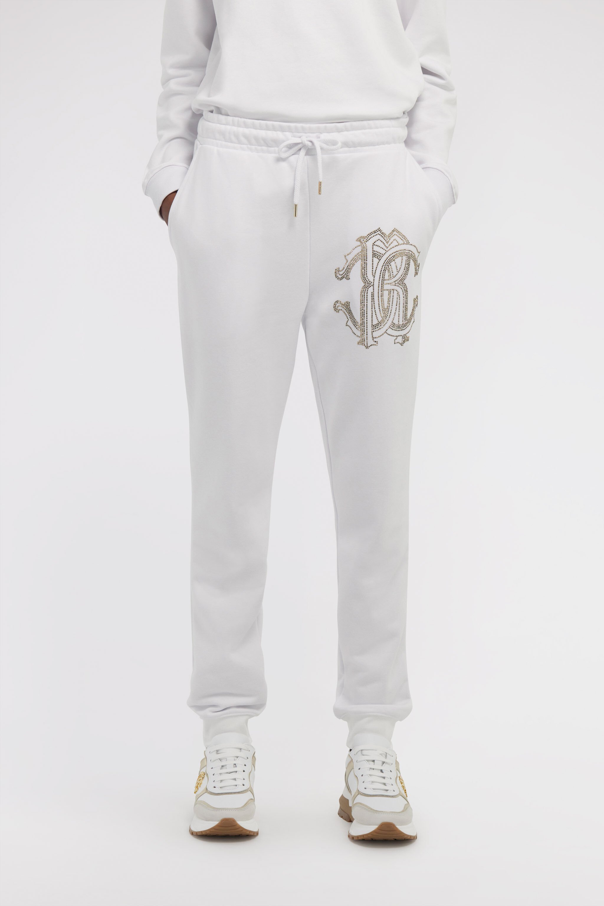 RC Sporty pants with Monogram RC Blanc NOT22A-CF052