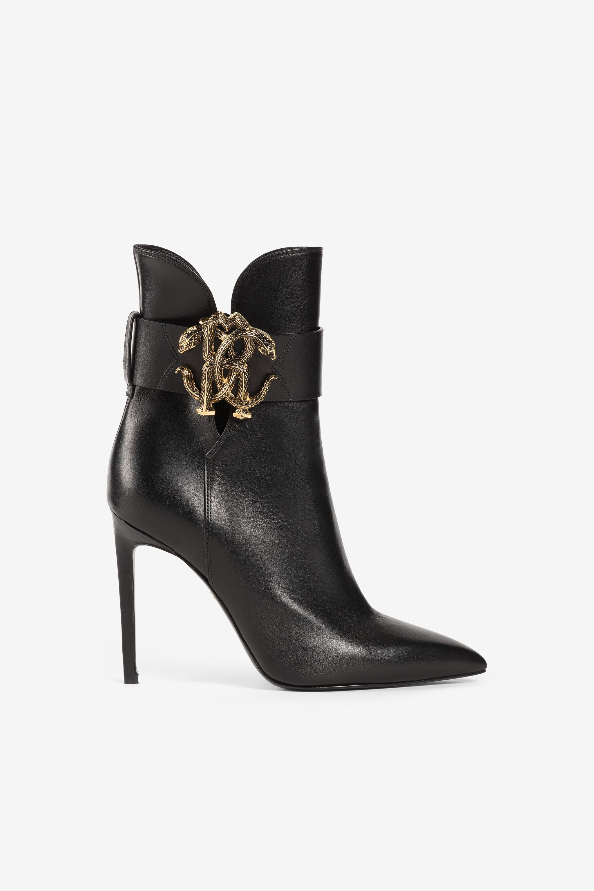 RC Mirror Snake leather boots Black/Gold RKS015-PZV10