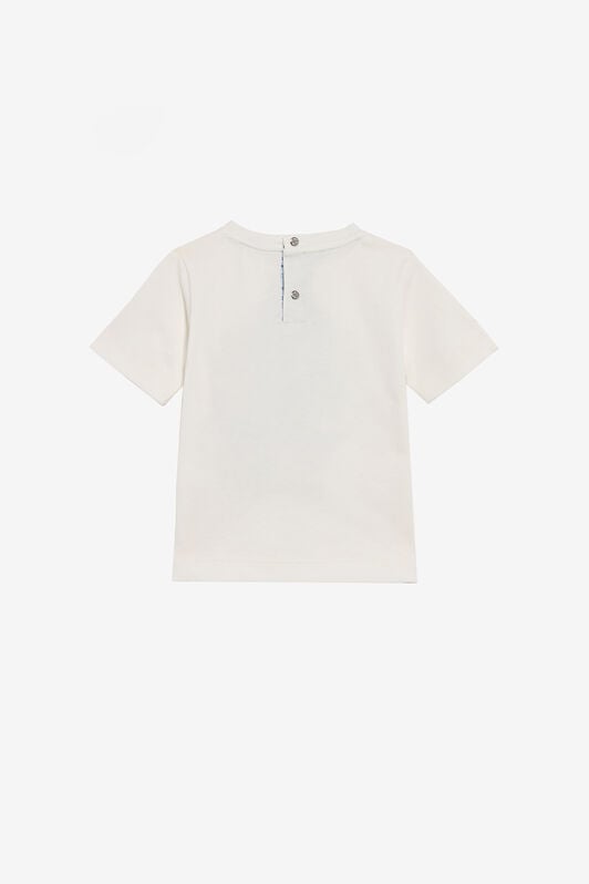 JU Kids T-Shirt With Monogram RC MILKY WHITE TJT647-JD001