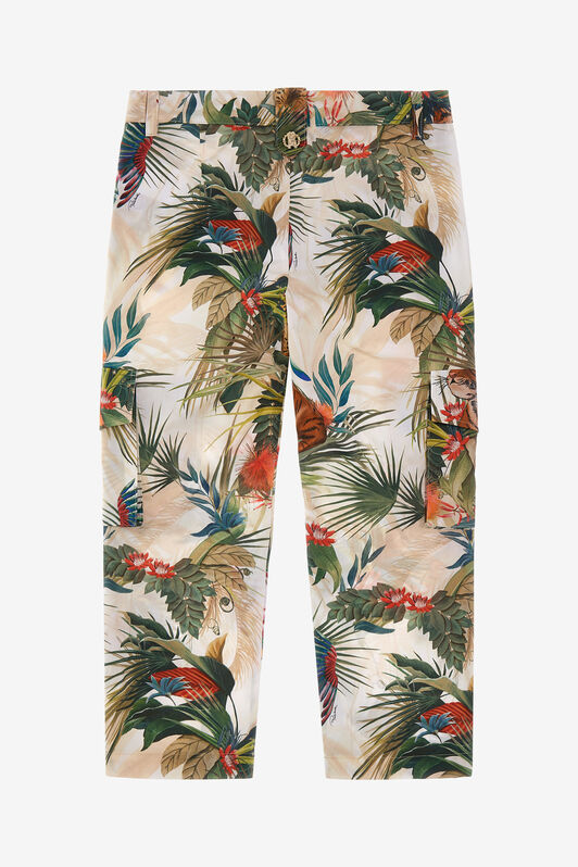JU Jungle Skin print pants Green SJT251-7MI96