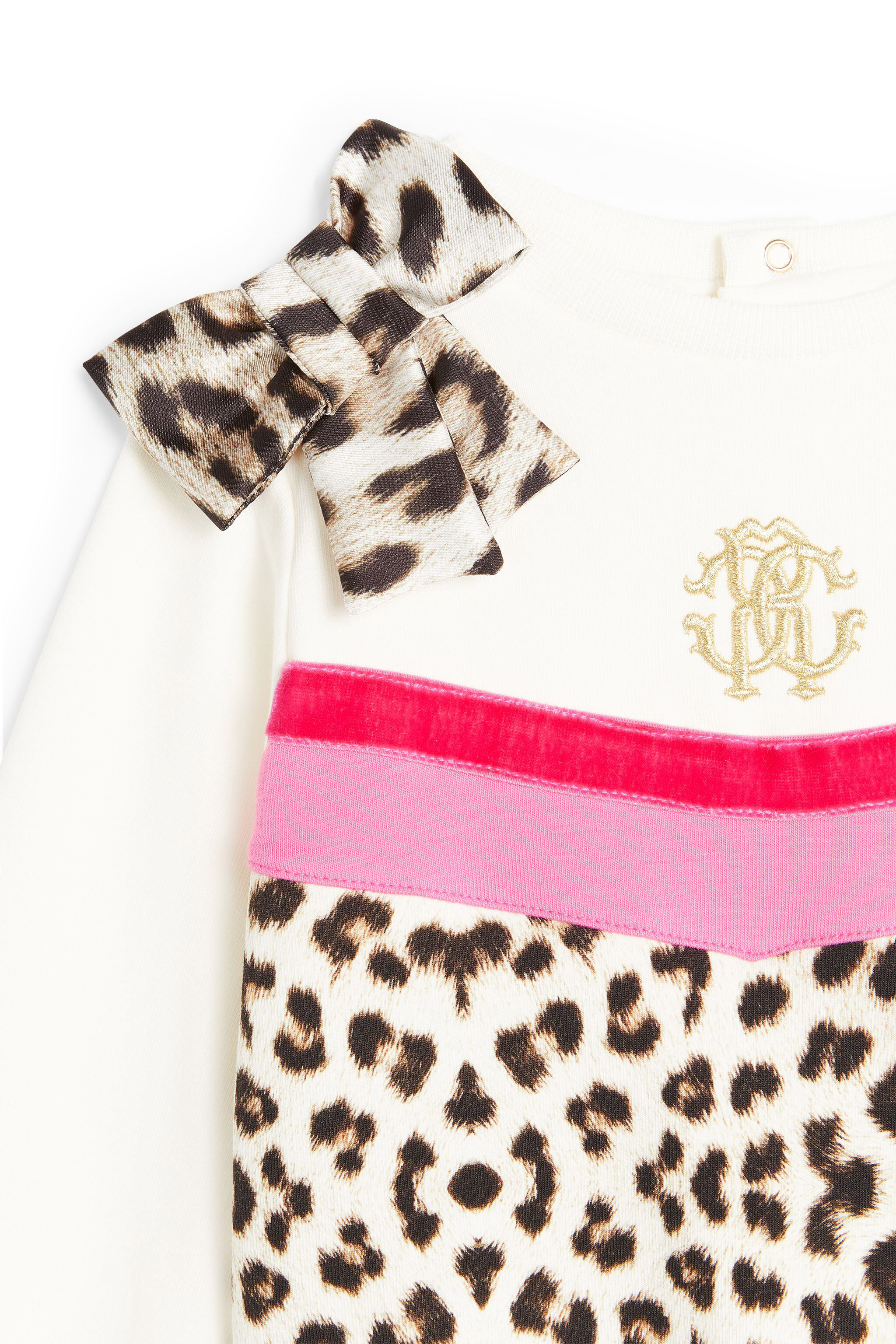 JU Bow detail logo sweatshirt MILKY WHITE LJT927-CF027