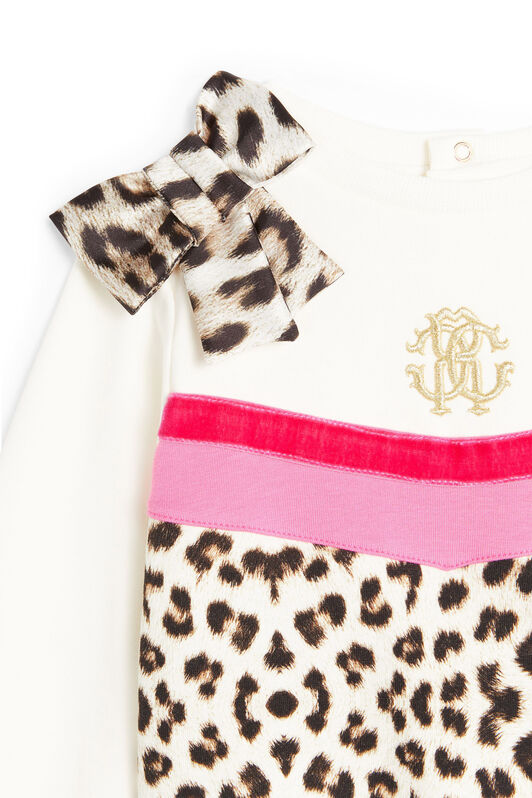 JU Bow detail logo sweatshirt JU Bow detail logo sweatshirt MILKY WHITE LJT927-CF027