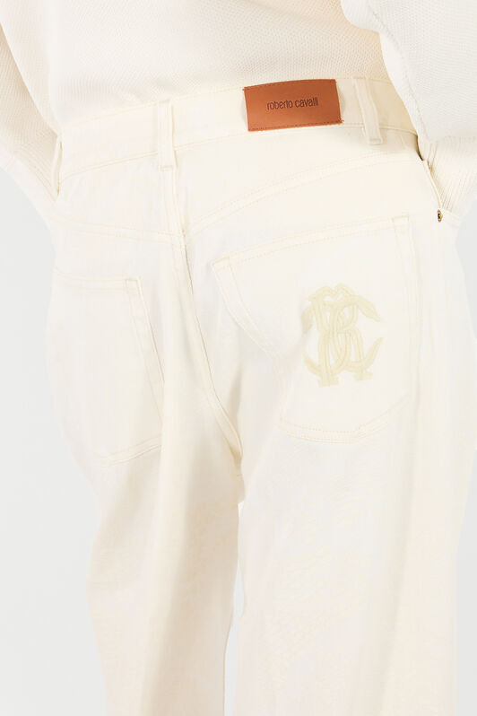 RC Python-Print Palazzo Pants IVORY UKJ207-KGN53