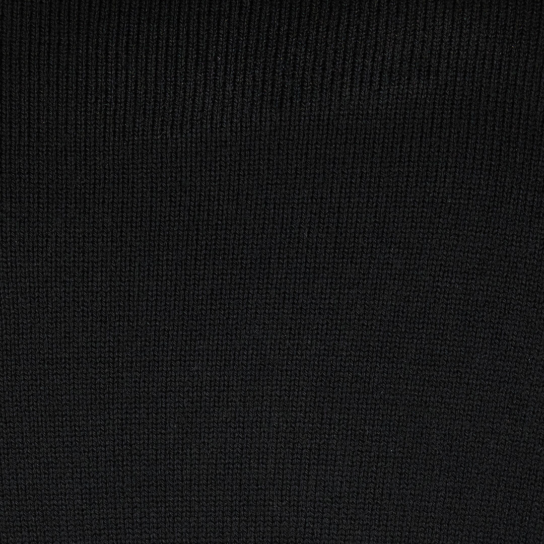 JC Sweater With High Collar And Lettering Black TFM019-TF144