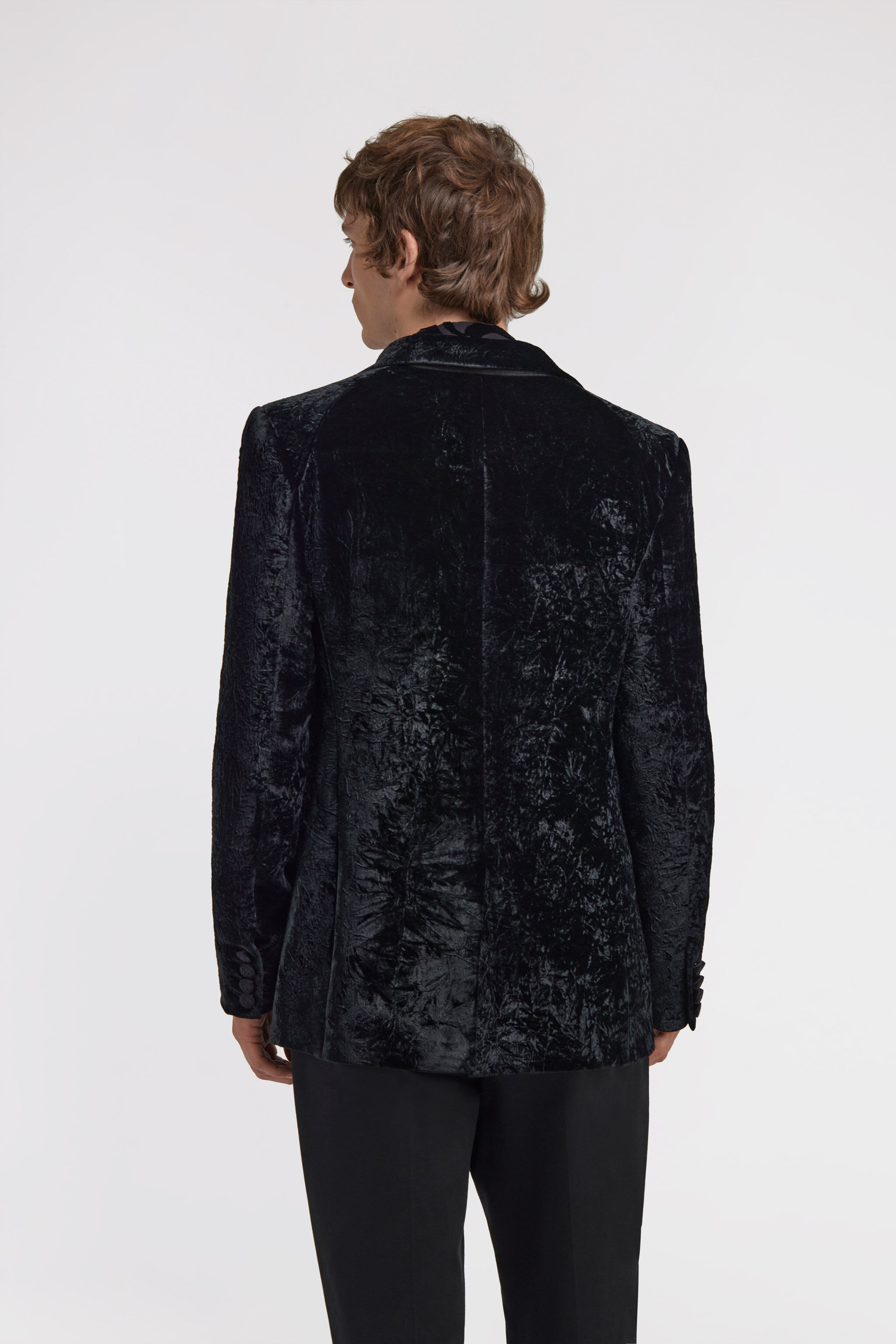 RC Blazer con estampado de Broccato Negro TRT410-VL102
