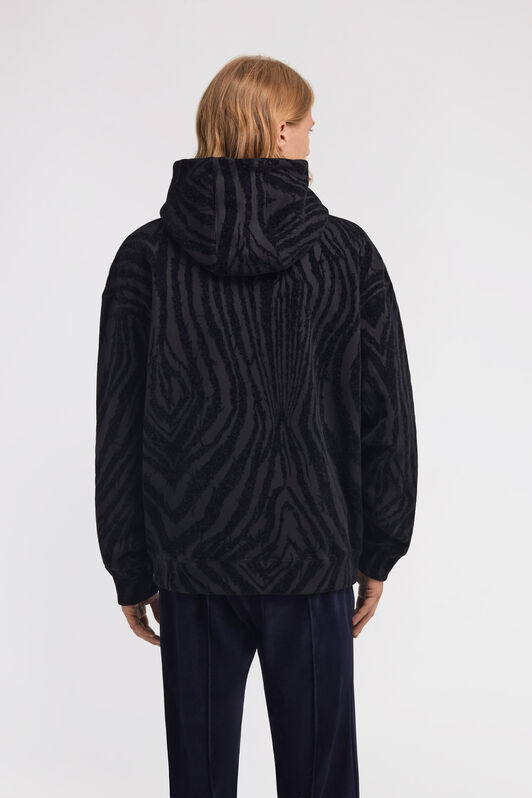 RC Zebra print Sweatshirt Schwarz TRT69E-CF050