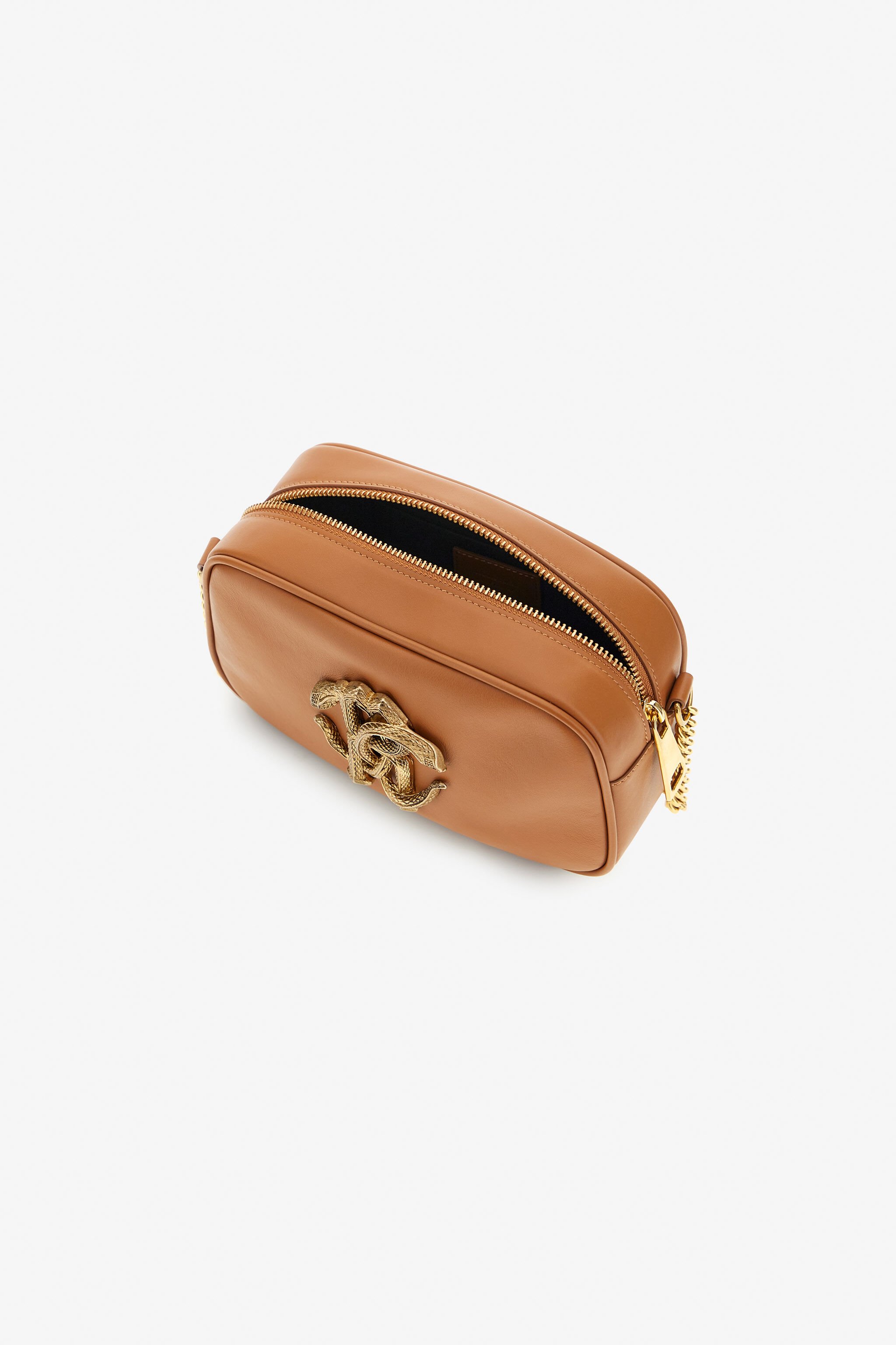 RC Shoulder bag with Monogram Mirror Snake Marrón SKB010-PZ172