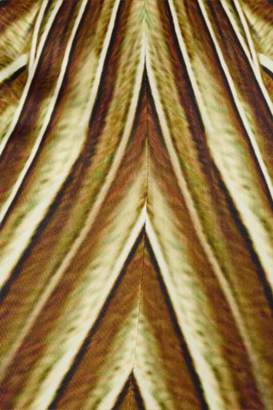 RC Extra-Long Dress with Ray Of Gold Print NATURAL/GOLD WWT113-JRS34