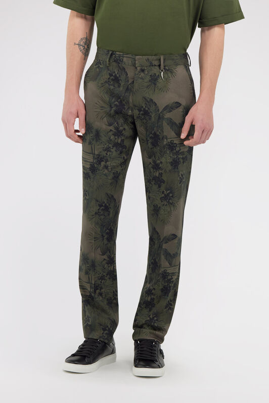RC Hawaii Green printed trousers Dark green SRT220-3NI84