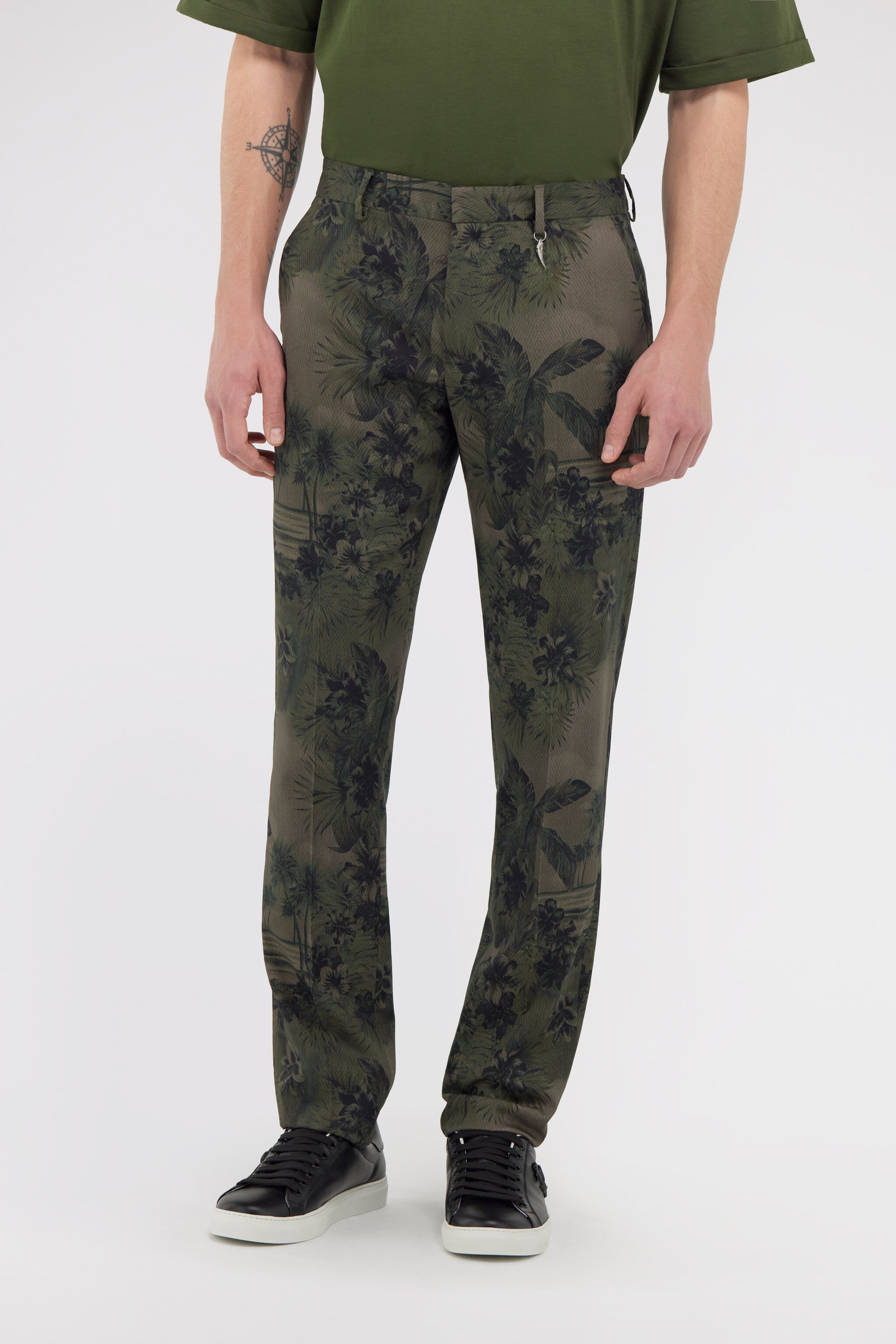 RC Hawaii Green printed trousers Dark green SRT220-3NI84
