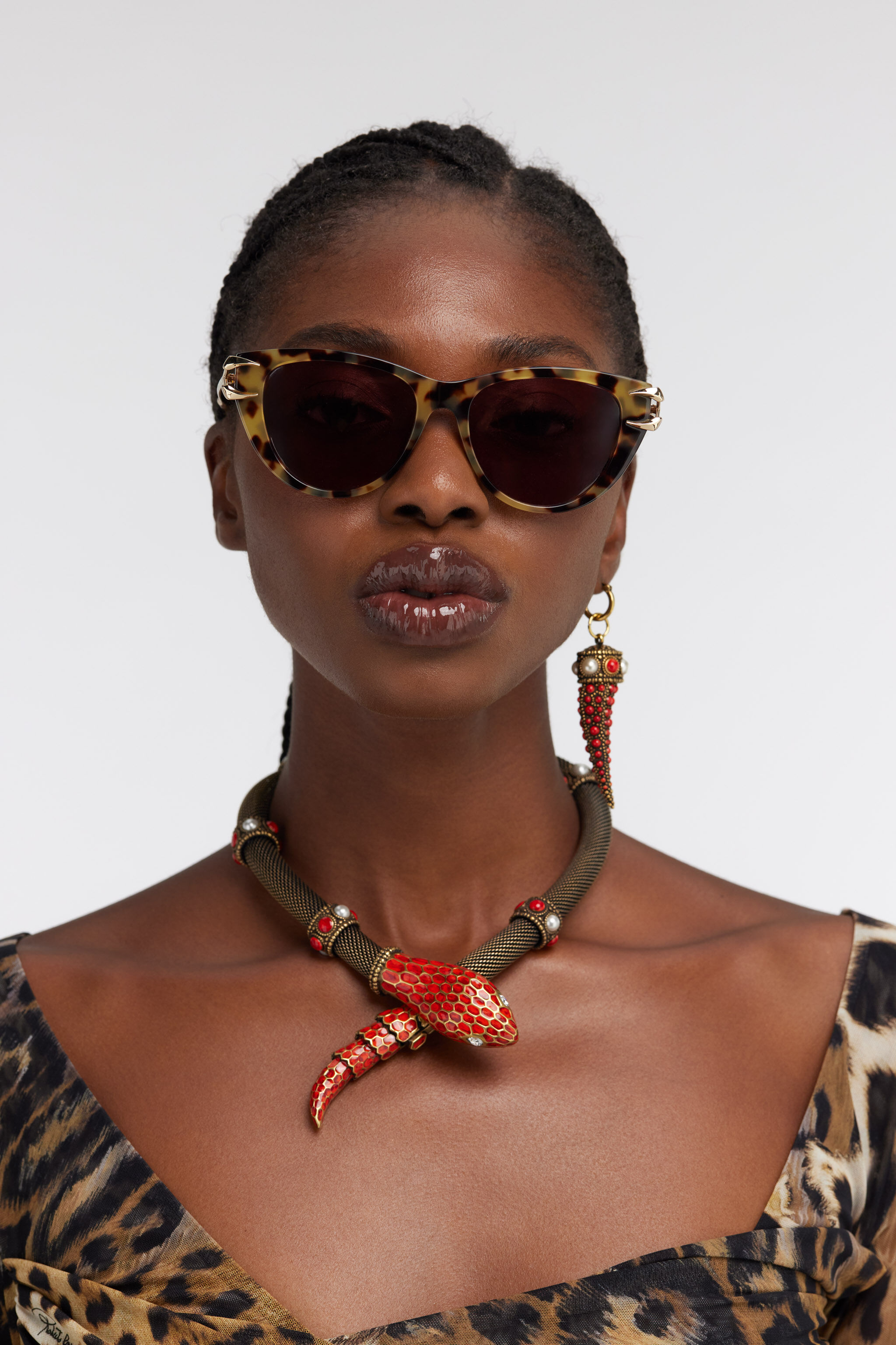 RC Sunglasses Roberto Cavalli Fang Collection Dark brown RALD75-ID078