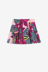 ${brand} Pleated Butterfly-Print Cotton Skirt ${colorDescription} ${masterID}