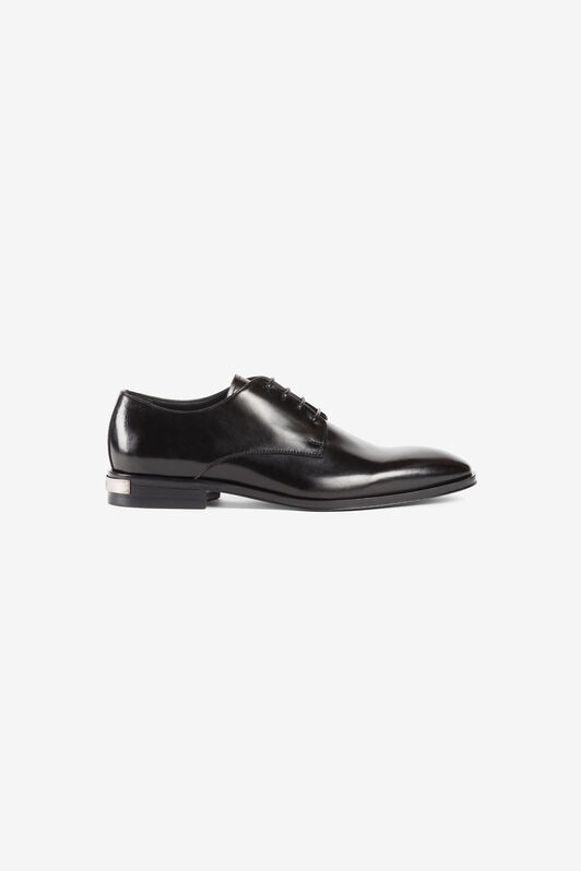 RC Logo plaque leather Derby shoes Black RRS025-PZA84