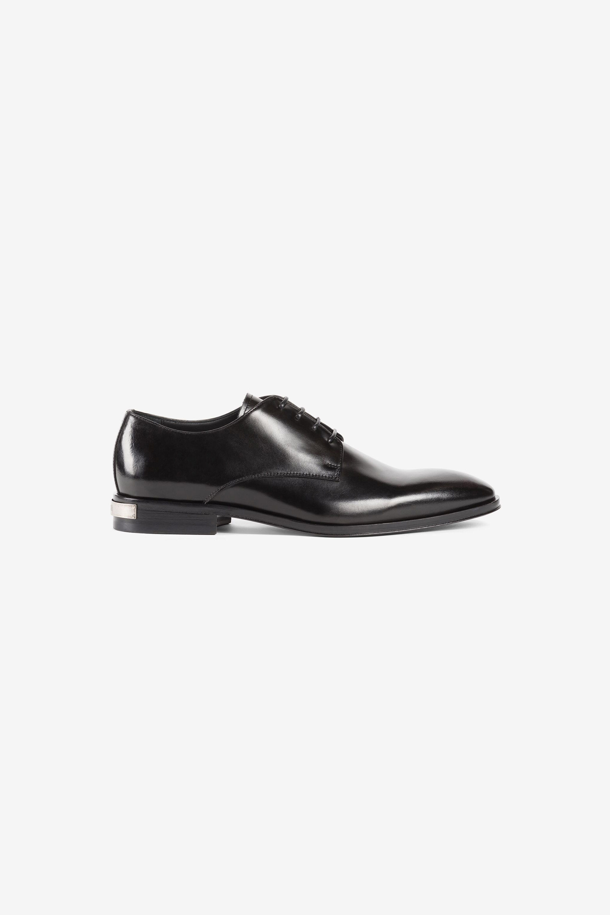 RC Logo plaque leather Derby shoes Black RRS025-PZA84