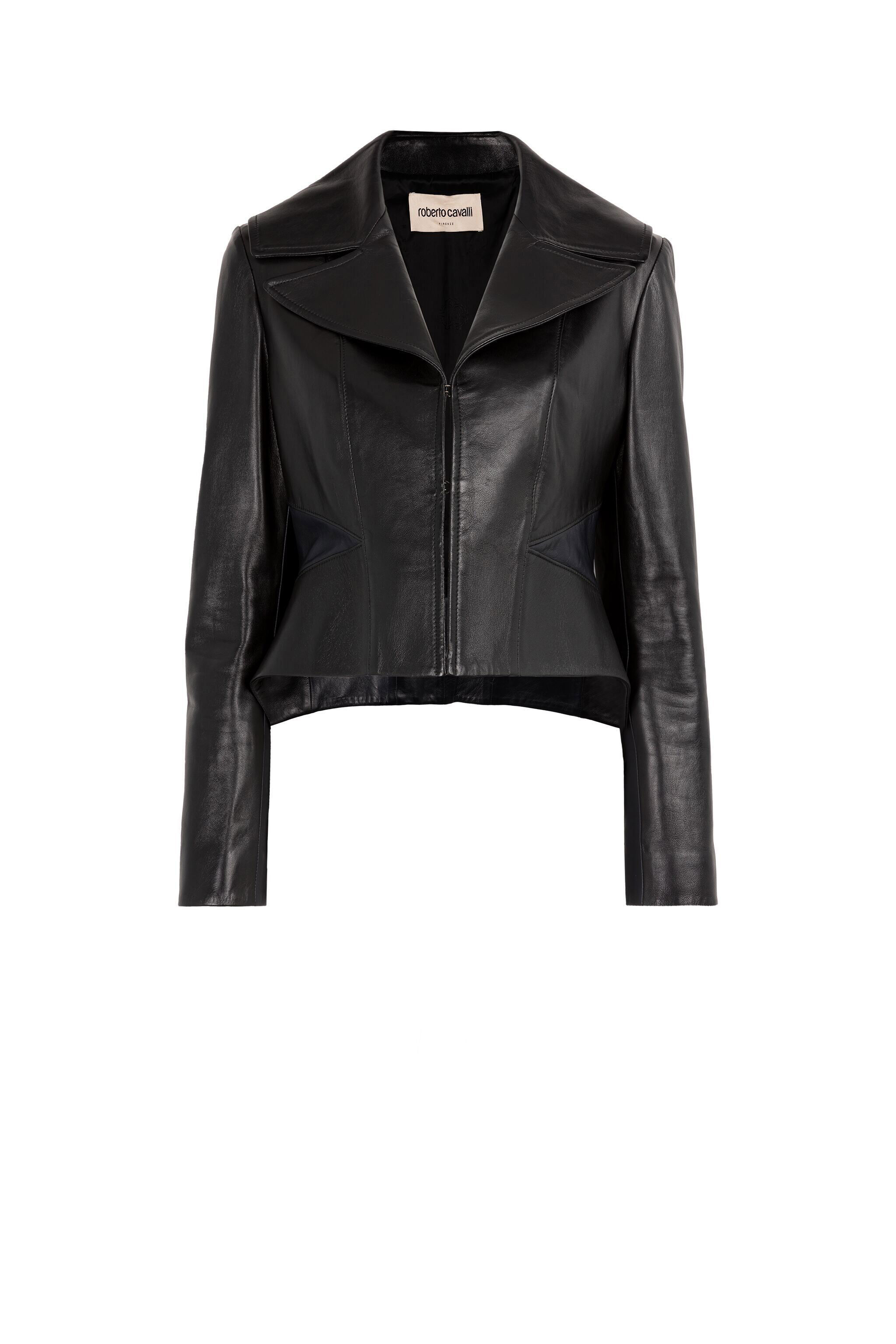 RC Cropped Leather Jacket MIDNIGHT/BLACK JWP412-PN020