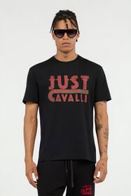 JC T-Shirt Nera Con Logo Just Cavalli BLACK VFT048-VF092