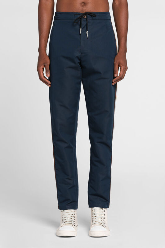 RC Side-stripe drawstring track pants Dark blue QRT207-FN061