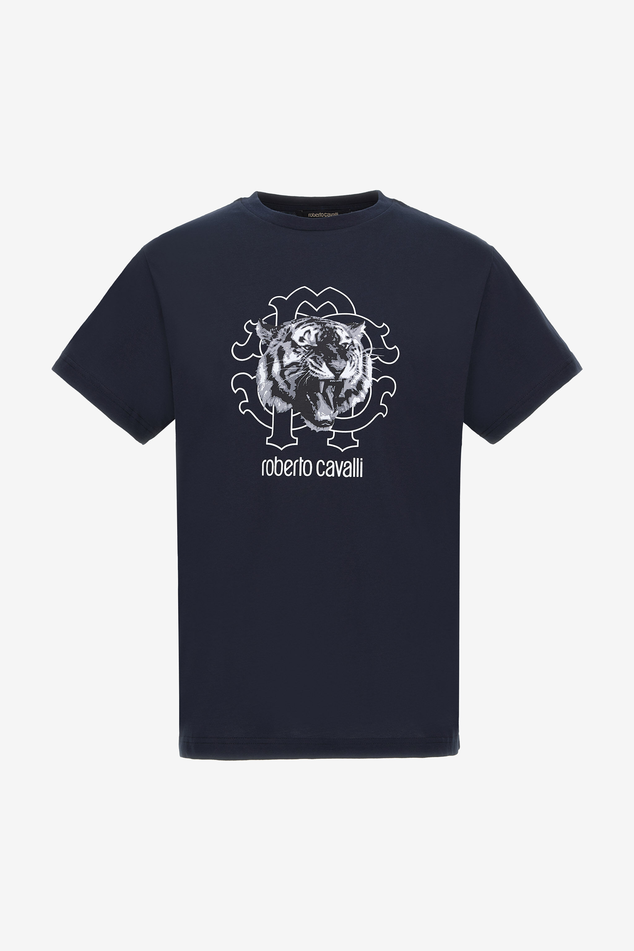 RC T-shirt with Jaguar logo and print Bleu foncé NOT60Q-JD060